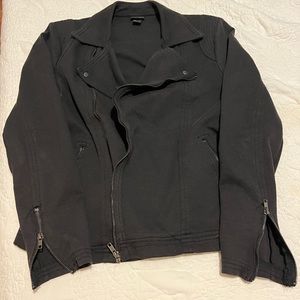 Slim medium cotton stretch H&M biker jacket.